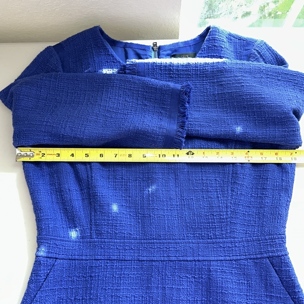 J. CREW Royal Blue Long Sleeve Dress - Picture 8 of 16